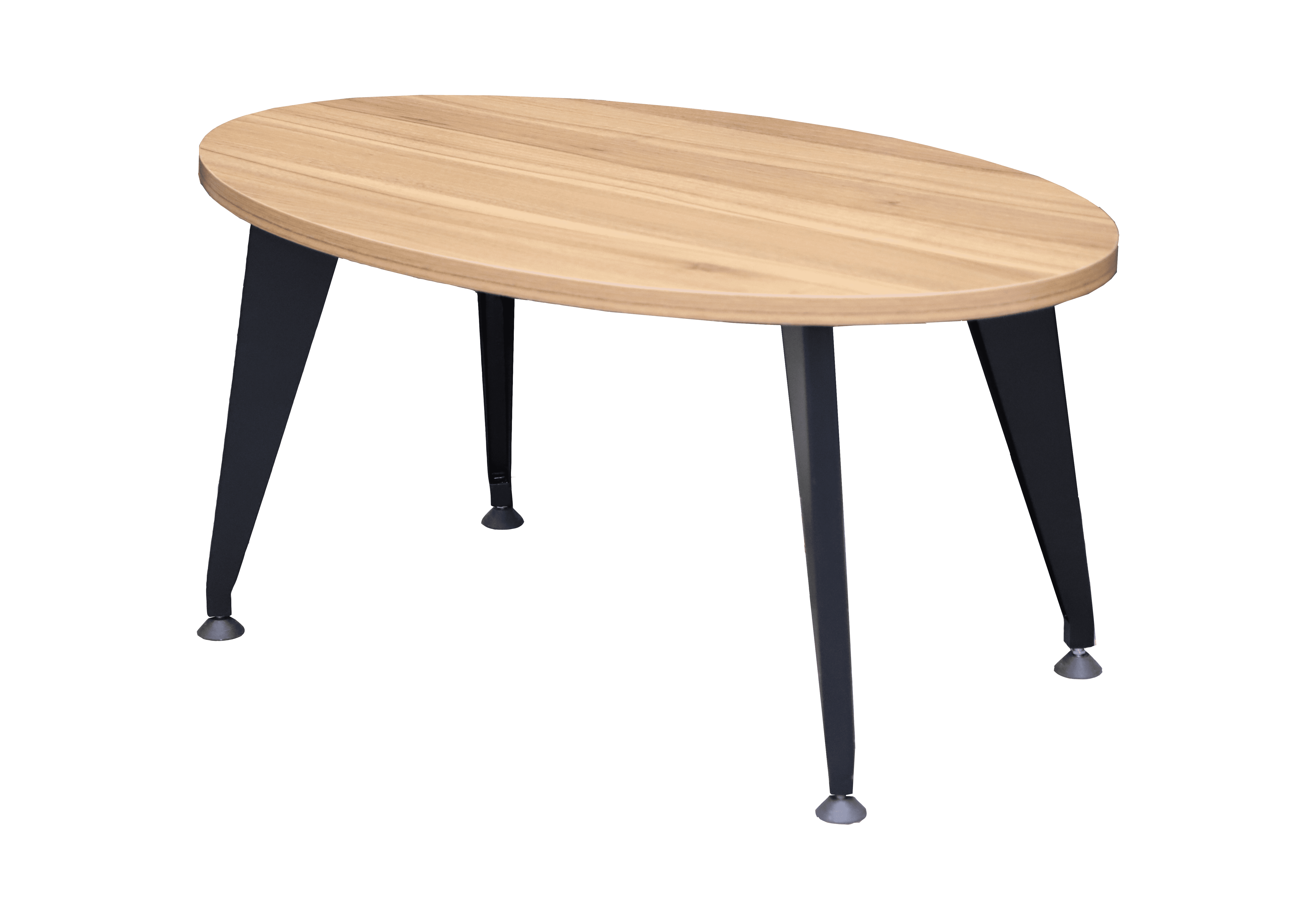 Журнал стол овальный ножной металлический